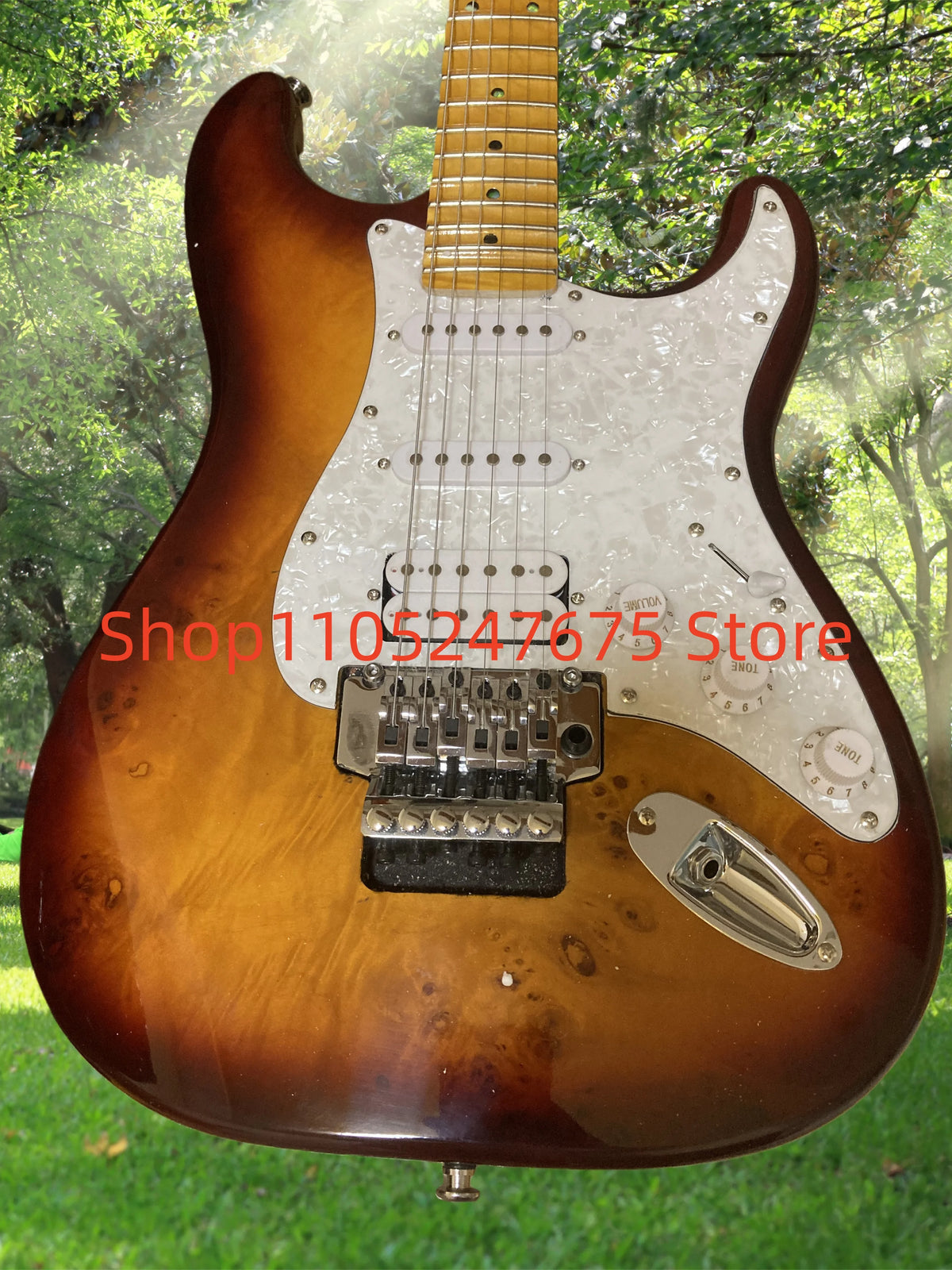 (Entrega en 25-35 días) En stock Guitarra eléctrica con cuerpo personalizado de caoba 05