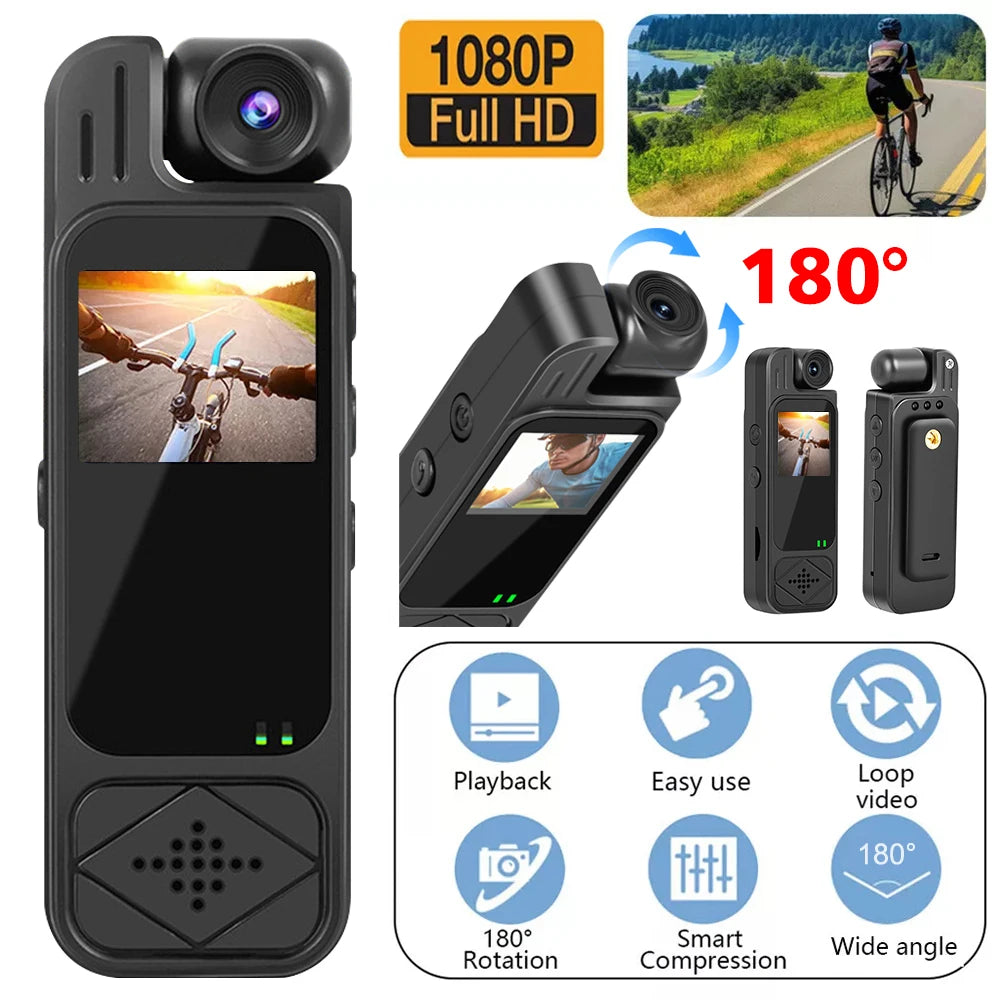 Mini cámara HD 1080P, grabadora de vídeo Digital portátil, cámara de cuerpo pequeño de policía desgastada, videocámaras DV deportivas de visión nocturna infrarroja