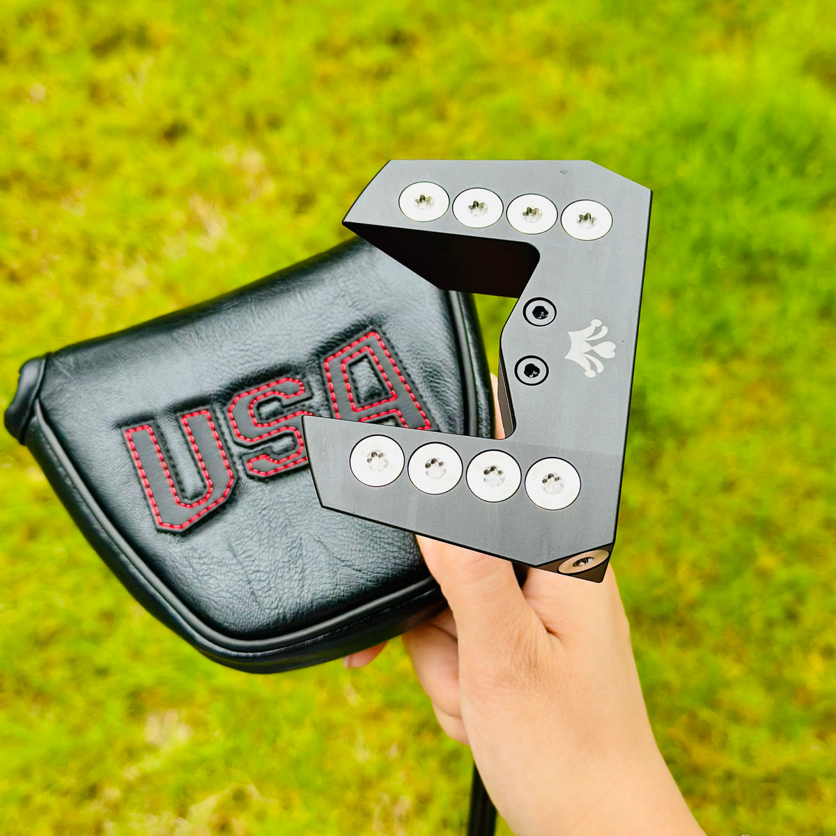 Putter estable de Golf Black Bull, Putter de equilibrio Simple, Putter automático de cara trasera a la parte delantera, Putter de Golf de torsión cero, inserción directa Pu