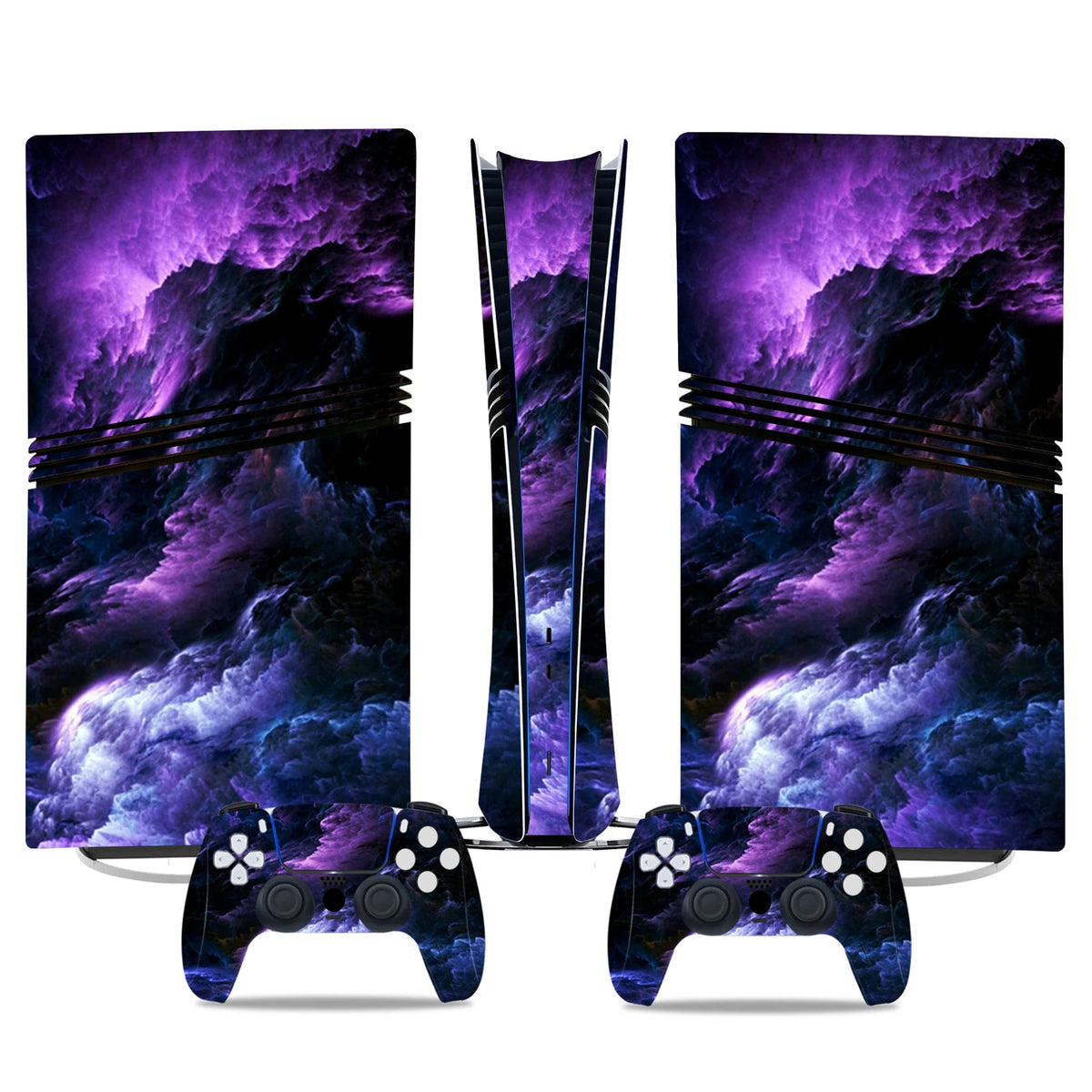 Adhesivo de vinilo decorativo para PS5 Pro Digital, funda de cobertura completa para consola de juegos y 2 controles