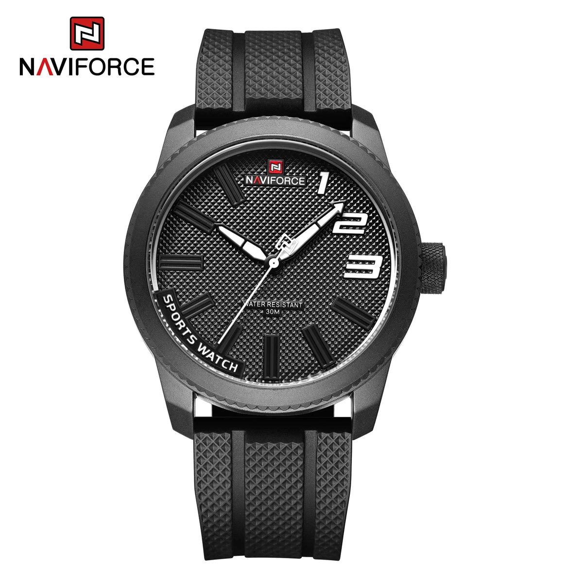 Reloj de pulsera NAVIFORCE moderno para hombre, esfera grande, estilo militar deportivo, resistente al agua, con correa de TPU, reloj casual para hombre