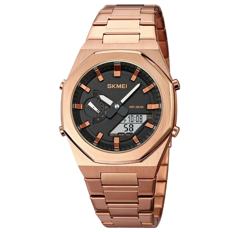 SKMEI 1816 Reloj para hombre, reloj deportivo, de moda, casual, de negocios, de cuarzo, con luz, fecha y resistente al agua