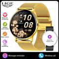 New Steel Smart Watch Men Bluetooth Call Full Touch Bluetooth Call Heart Rate Sleep Monitoring Waterproof Sport Smartwatch Women