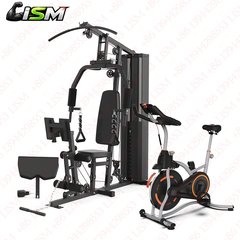 Equipo de Gimnasio Multifuncional para el Hogar de 148 LB, Sistema de Poleas con Cable para Entrenamiento de Cuerpo Completo, Máquina de Ejercicios de Fuerza y Fitness