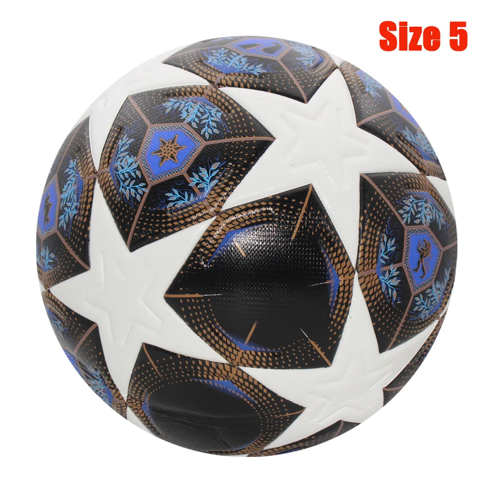 Balón de fútbol estándar, pelotas profesionales para deportes al aire libre, entrenamiento de fútbol sin costuras, Material de PU de alta calidad, tamaño 5, talla 4