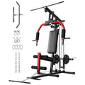 Sistema de Gimnasio Multifuncional para el Hogar – Equipo de Entrenamiento de Fuerza con Polea de Cable – Estación de Ejercicio de Cuerpo Completo para Press de Pecho, Lat Pulldown, Extensión de Piernas, Remo, Butterfly