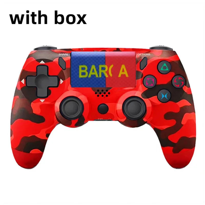 Wireless  Controller Gamepad 6-Axis Dual Vibration With LED Light Bar Joystick Joypad For PS Console /PC/iPad/Andriod/iPhone