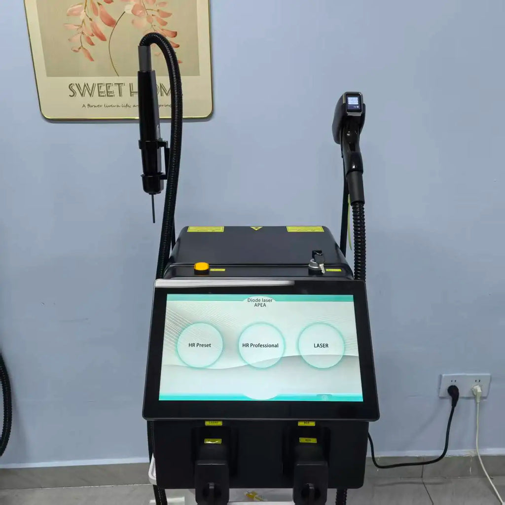Máquina de Depilación Láser de Diodo FAC 2 EN 1, Láser de Picosegundos 755 808 810 830 940 1064nm, Enfriamiento por Hielo, Eliminación de Tatuajes, Manchas y Pigmentos
