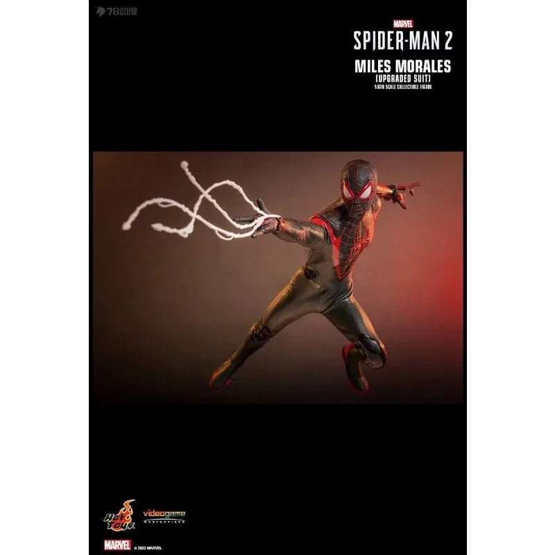 Figura de acción coleccionable a escala 1/6 HOT TOYS original VGM055 de Marvel Spider-Man 2 Miles Morales, modelo de juguete de lujo, regalo para niños