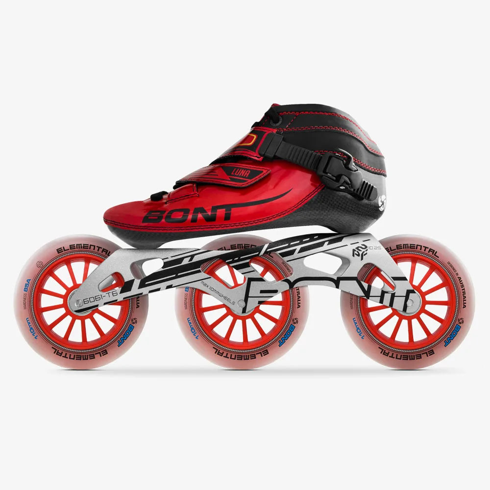 100% patines de velocidad BONT originales LUNA 2PT patín en línea botas de fibra de carbono termomoldables patines de carreras tipos niños adultos
