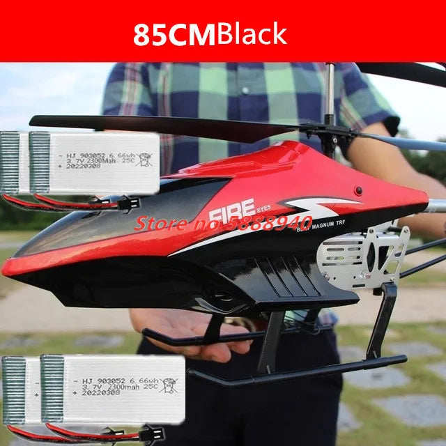 Helicóptero RC de Aleación Actualizado, 2.4G, 150M, 85CM, Gran Tamaño, Resistente a Caídas, con Luces LED, Control Remoto, Regalos