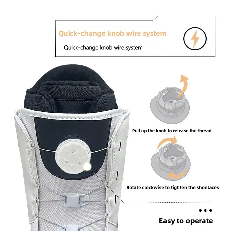 Nuevas Botas de Snowboard Unisex para Principiantes, con Grabado, Lisas, para Parques