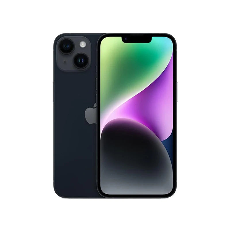 iPhone 14 5G Apple reacondicionado, 128 GB/256 GB ROM, Face ID, pantalla Super Retina OLED de 6,1 pulgadas, 12 MP, NFC, excelente estado
