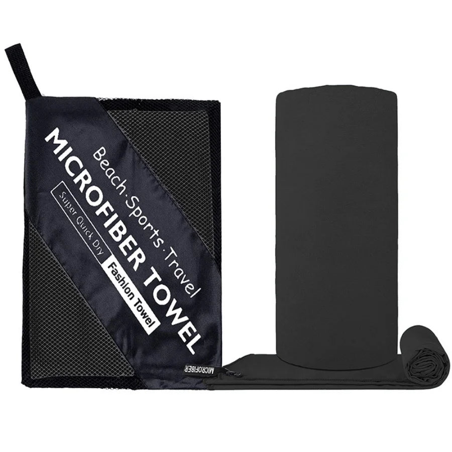 Toalla de secado rápido de microfibra tejida ultrafina, portátil, absorbente, ligera, duradera para nadar, Yoga, correr, viajar