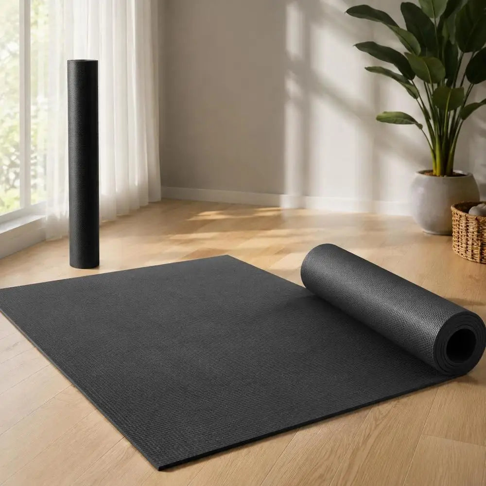 Esterilla de Ejercicio, Antideslizante, Esterilla de Yoga Premium de Alta Densidad, Esterilla de Yoga para Entrenamiento para Hombres y Mujeres, Esterilla de Fitness y Ejercicio con Bolsa y Correa de Transporte, para Todo Tip