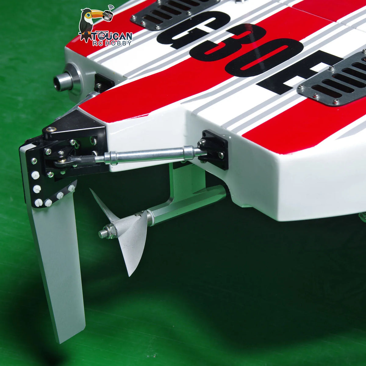 Modelo de barco RC de carreras a gas DTRC G30E de 30CC fabricado con fibra de para-aramida ARTR con sistema de radio, lancha rápida, juguetes para niños