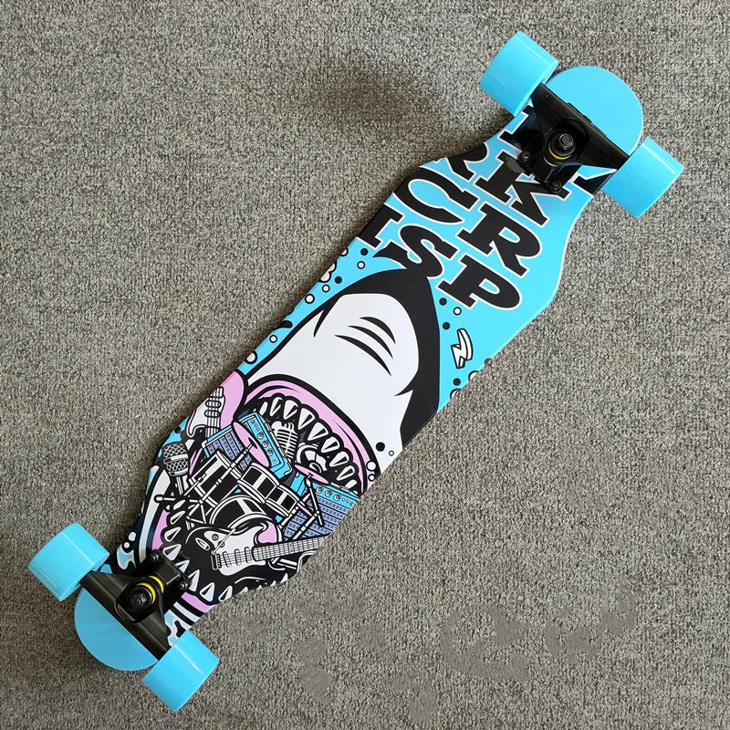 Patineta de Calle Profesional para Danza, Longboard, Tabla de Cruising, Apta para Hombres, Mujeres, Niños y Nuevos Conductores