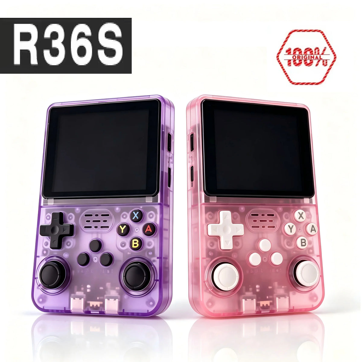 Consola de juegos retro portátil R36S 64GB/128GB, dispositivo de videojuegos de bolsillo portátil Linux con pantalla IPS de 3.5 pulgadas, regalo de juego perfecto