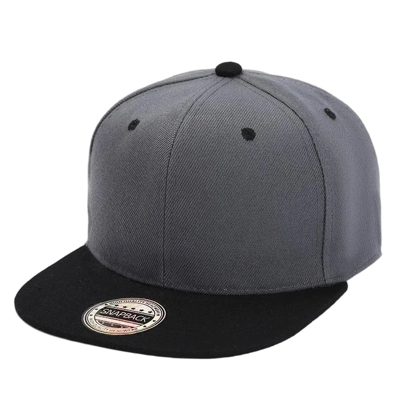 Gorra de béisbol de estilo hip-hop para hombre, tendencia coreana, moda urbana, versátil, color negro, para actividades al aire libre, baile urbano, de ala plana.