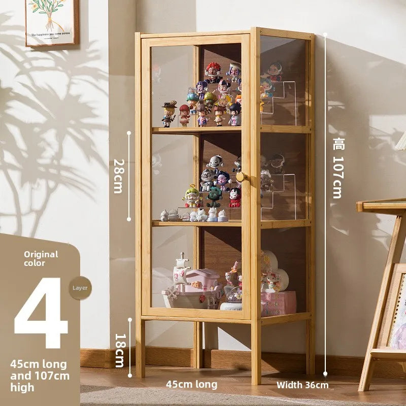 Vitrina expositora estable para figuras, caja de almacenamiento, estante transparente para modelos a prueba de polvo para el hogar