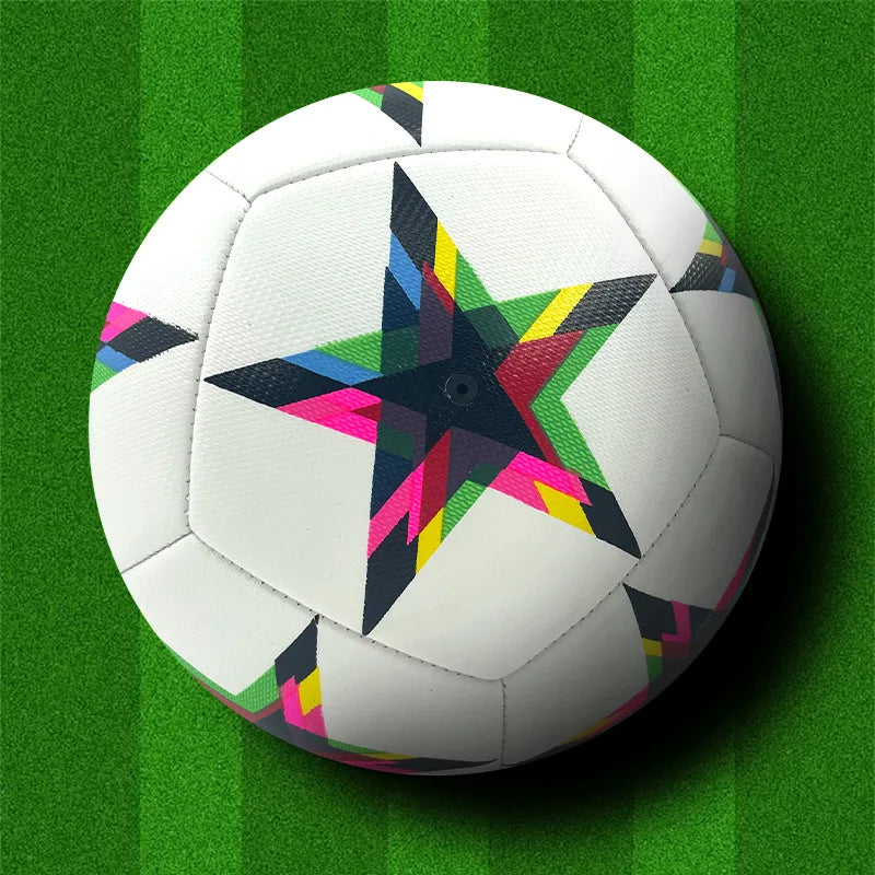 Pelotas de fútbol más nuevas, tamaño estándar 5, Material PU, alta calidad, juego oficial al aire libre, entrenamiento de fútbol, fútbol sin costuras
