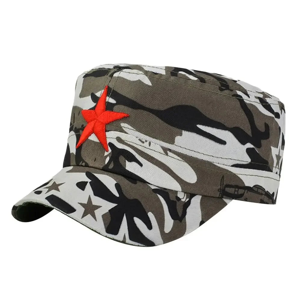 Gorra de algodón unisex para hombre, primavera, verano, playa, al aire libre, calle, estilo urbano, sombrero de sol con estrella roja, dropshipping