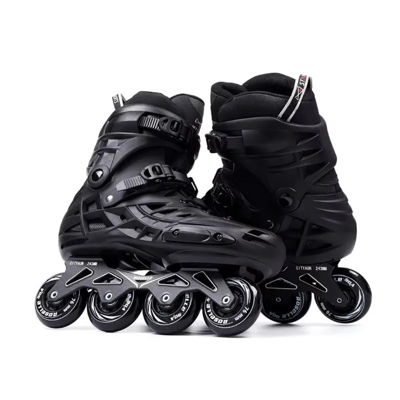 Patines en línea de gran tamaño para hombre y mujer, zapatos de patinaje para adultos, estilo deslizante, patines con ruedas basculantes 45 46