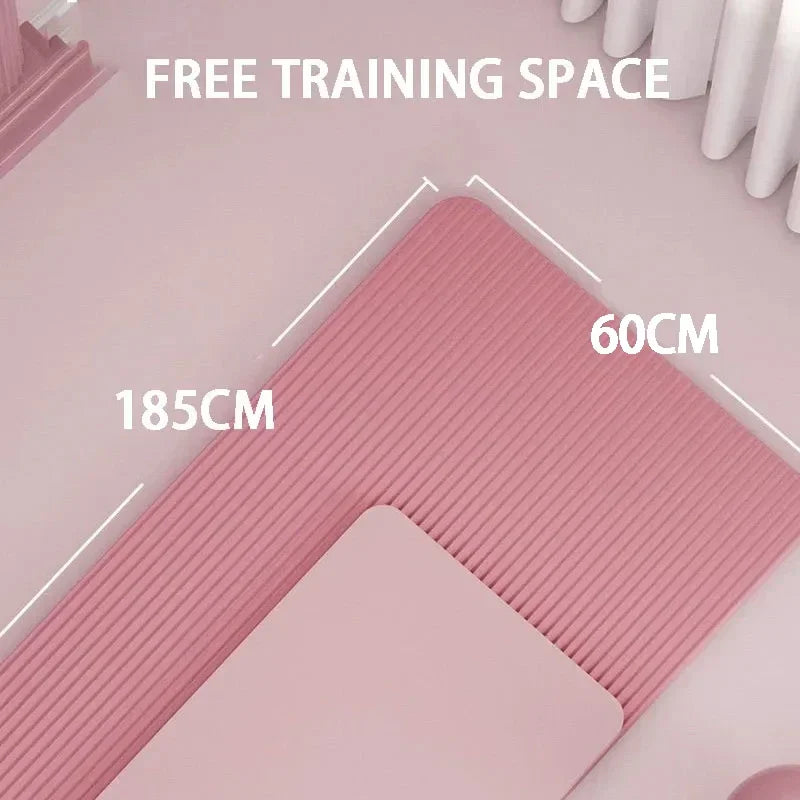 Estera de Yoga de 15mm de espesor, estera antideslizante para deportes ambientales, estera de Yoga de espuma cómoda NBR para ejercicio familiar, Yoga, Pilates
