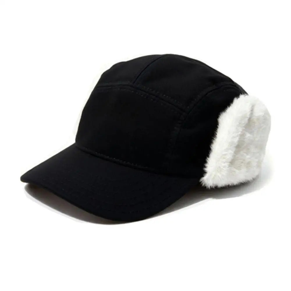 Gorra de béisbol térmica de golf para hombre y mujer, gorro de invierno grueso con parte superior redonda y visera tipo pato, gorro de protección solar para deportes al aire libre