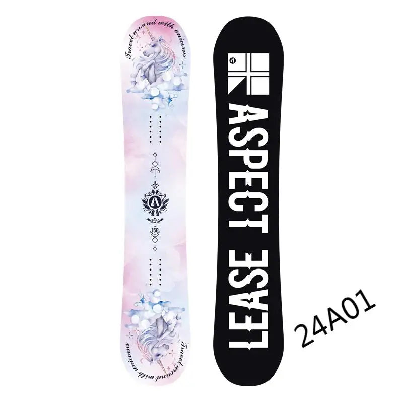 Tabla de esquí profesional - Snowboard Freestyle All Mountain de 145 cm con base sinterizada y núcleo de madera