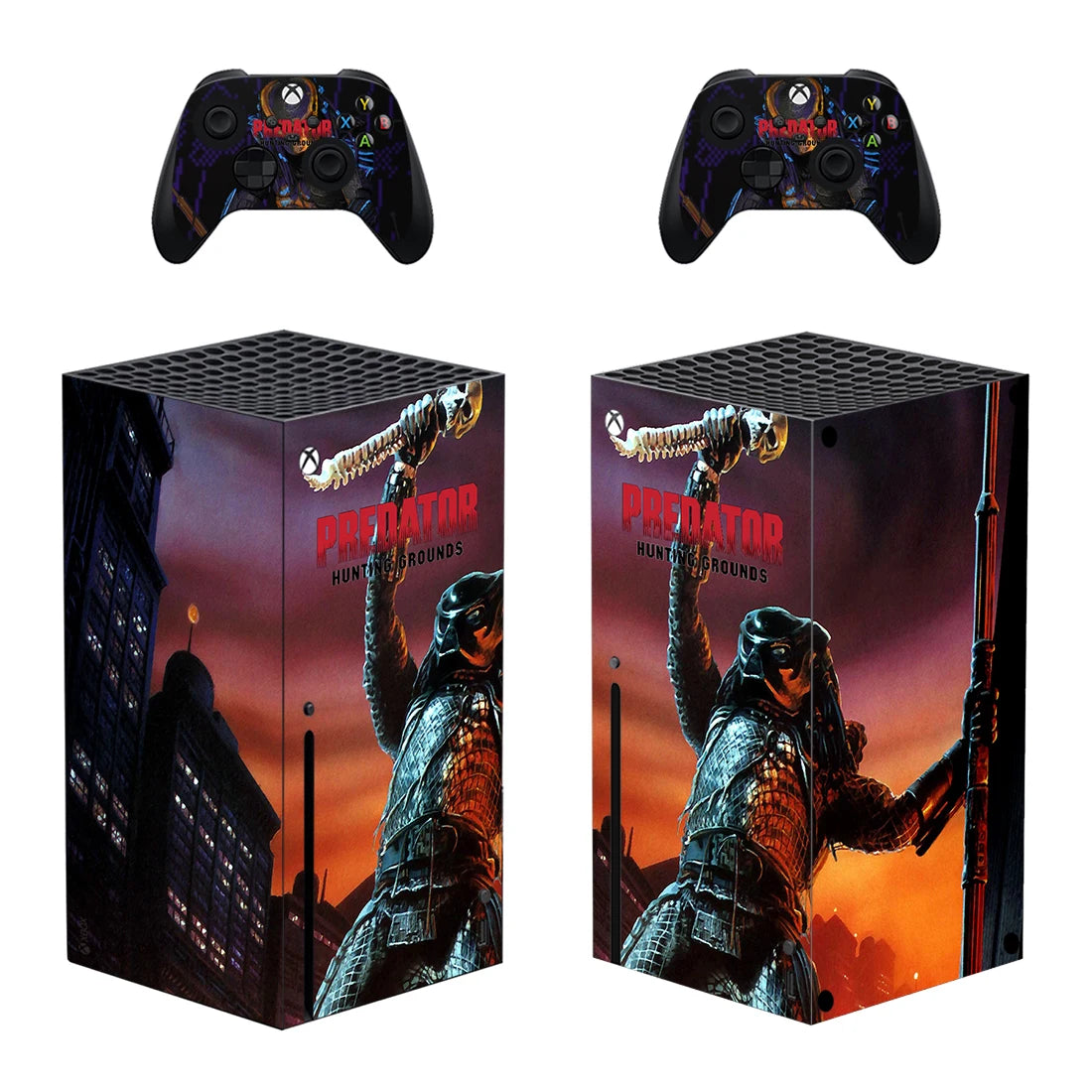 Pegatina protectora de Alien vs. Predator, adhesivo de vinilo para consola Xbox Series X y mando XSX