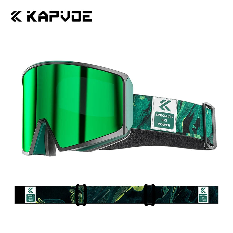 KAPVOE-Gafas de esquí para hombre y mujer, lentes para Snowboard, esquí de montaña y deportes de nieve