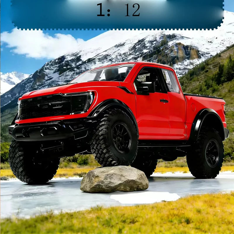 Coche de Control Remoto 2.4G 1/12, Simulación de Camioneta F150, Modelo de Vehículo Todoterreno, Juguete para Niños, Regalo para Niños, Diversión para Adultos