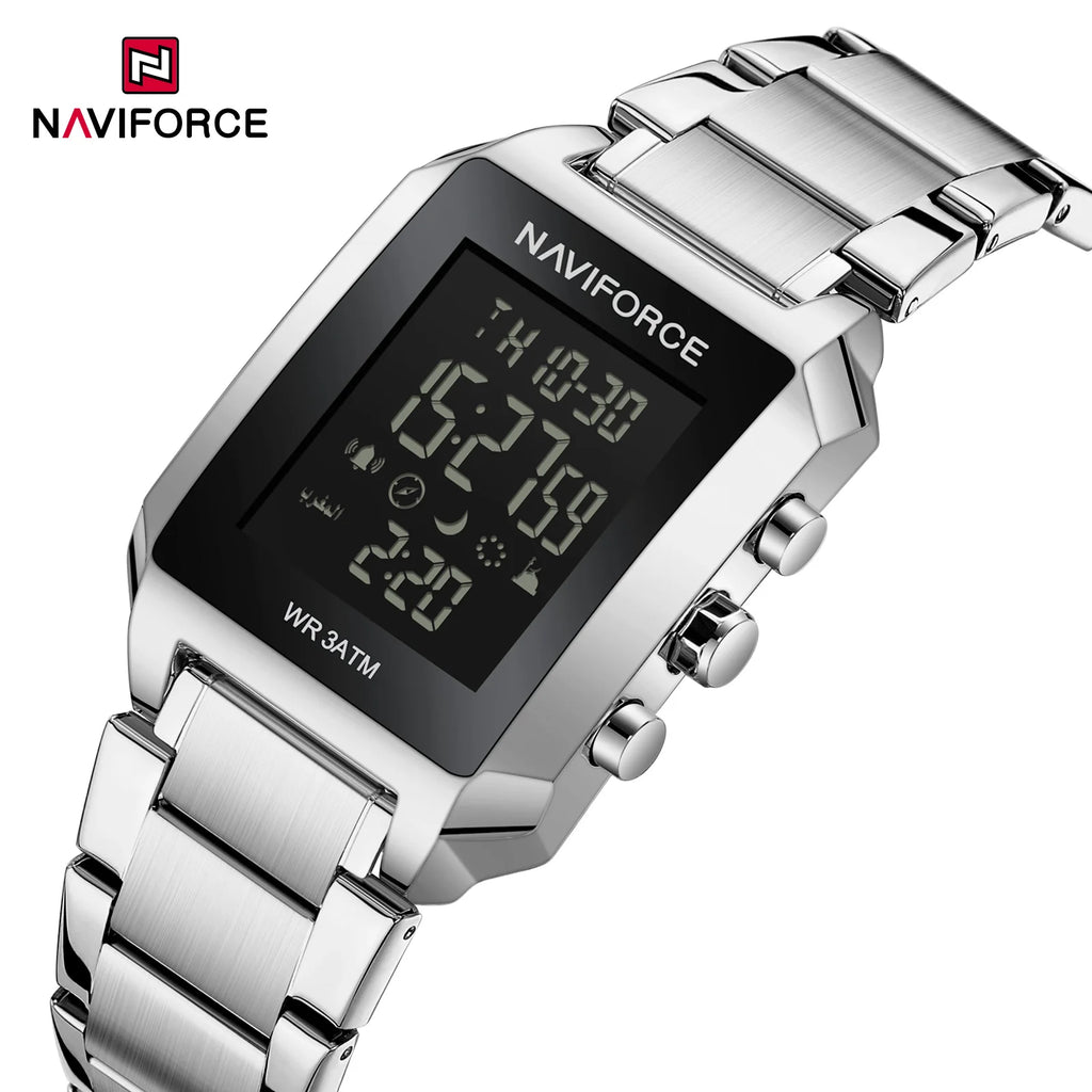 Reloj deportivo digital LED de moda NAVIFORCE 9270, reloj electrónico, resistente al agua 3Bar, reloj de pulsera para hombre Relogio Masculino