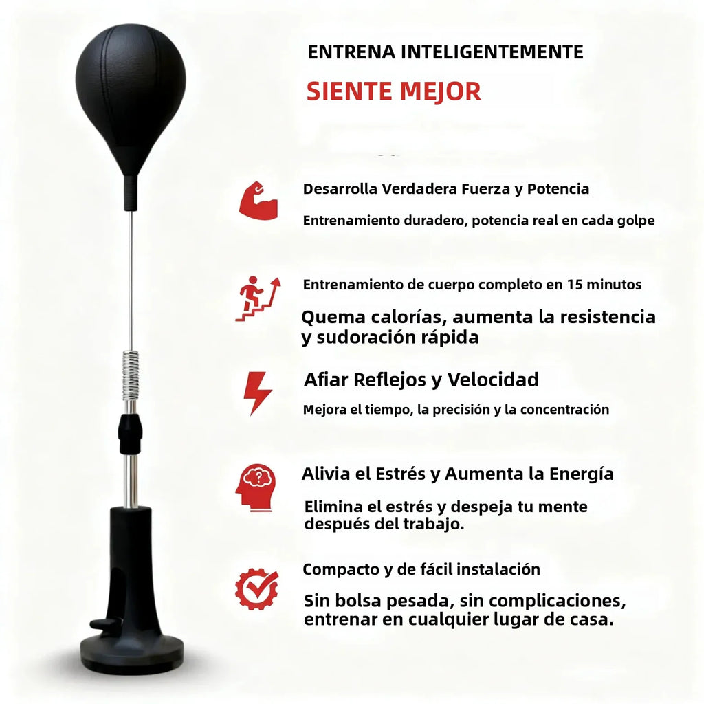 Nuevo Saco de Boxeo Premium 2026, Saco Cobra para Entrenamiento de Agilidad, Equipo de Fitness para el Hogar, Saco de Reflejos con Barra, El Mejor Regalo Familiar