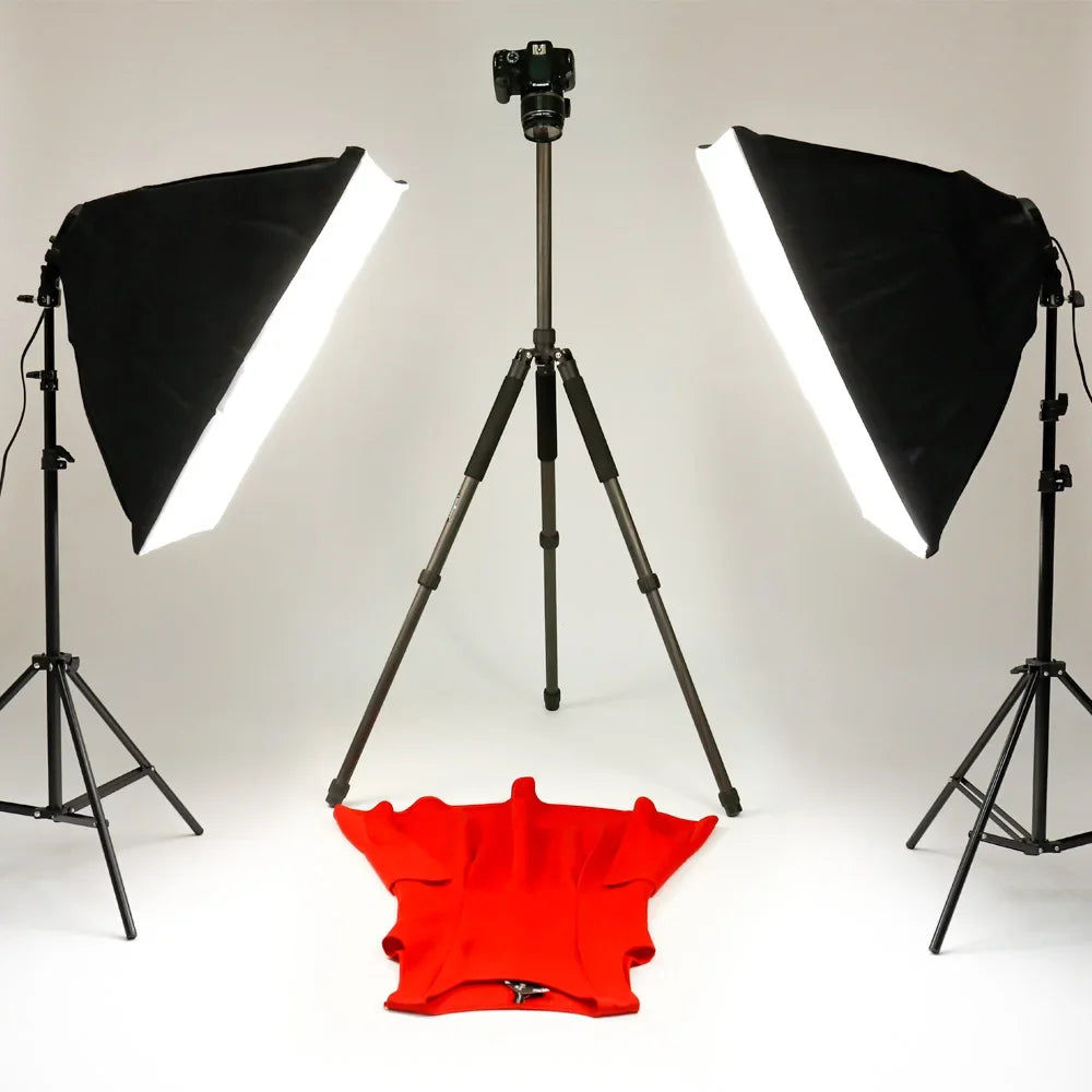 SH 1pc-3Pcs Kit de Iluminación Softbox para Fotografía 50x70CM, Sistema de Luz Profesional con Bombillas Fotográficas E27 para Estudio Fotográfico