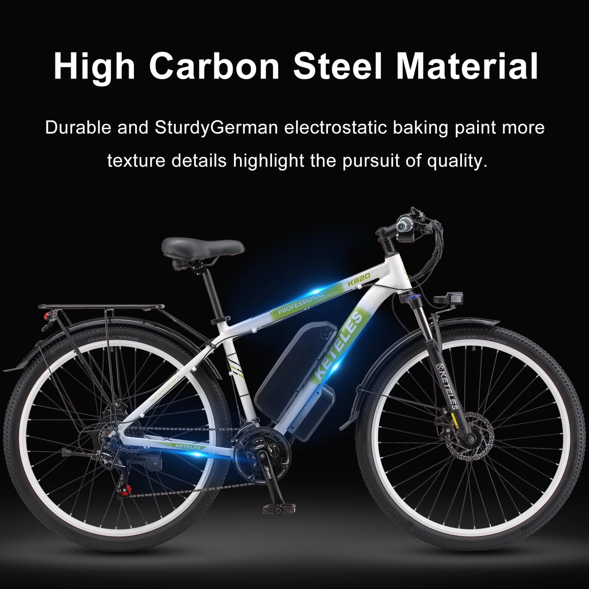 K820 29 Inch Electric Mountain Road Bike 21 Speed 250W 48V Front Suspension Disc Brake Commuter Adult E-Bike