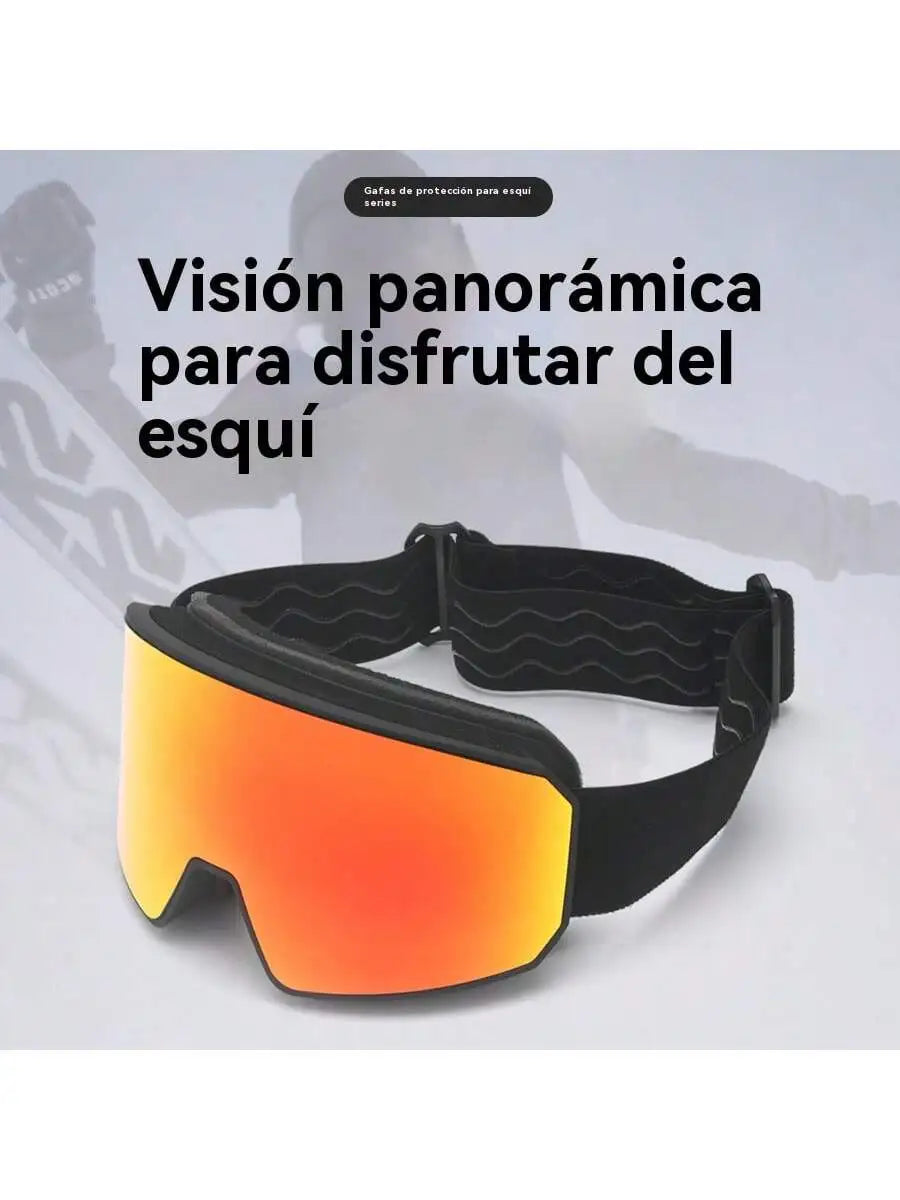 Gafas de Esquí Antivaho de Doble Capa, Gafas Deportivas para Exteriores con Protección UV, Equipo de Protección Ocular para Senderismo en Nieve y Montaña