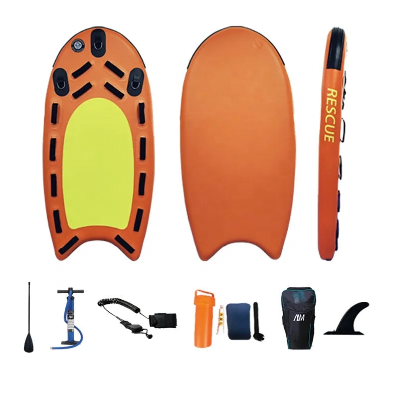 Tabla de Rescate Inflable para Moto Acuática, Personalizable con Logotipo, Altamente Equipada, para Surf