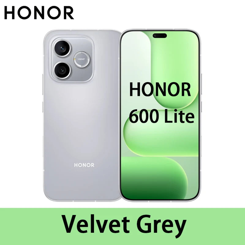 Smartphone HONOR 600 Lite 5G 6,6" Versión UE MediaTek Dimensity 7100 Elite Pantalla AMOLED 120Hz 108MP 6520mAh SuperCharge 45W