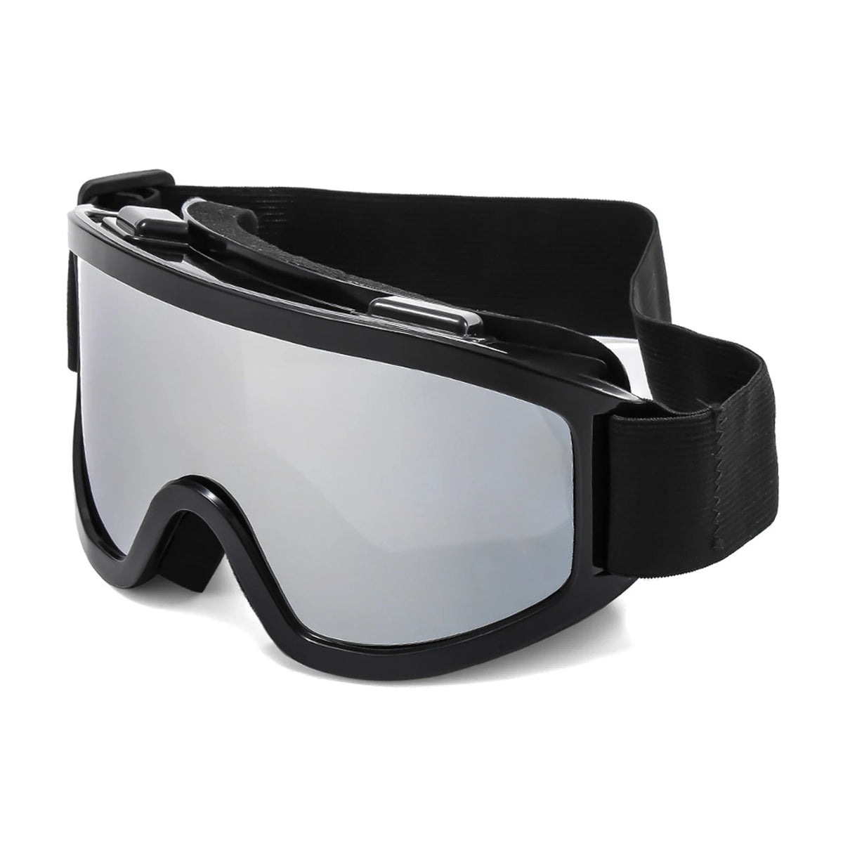 Gafas de esquí con montura grande y lentes de colores, anticolisión y antirreflejos, ideales para deportes al aire libre, nieve y snowboard.