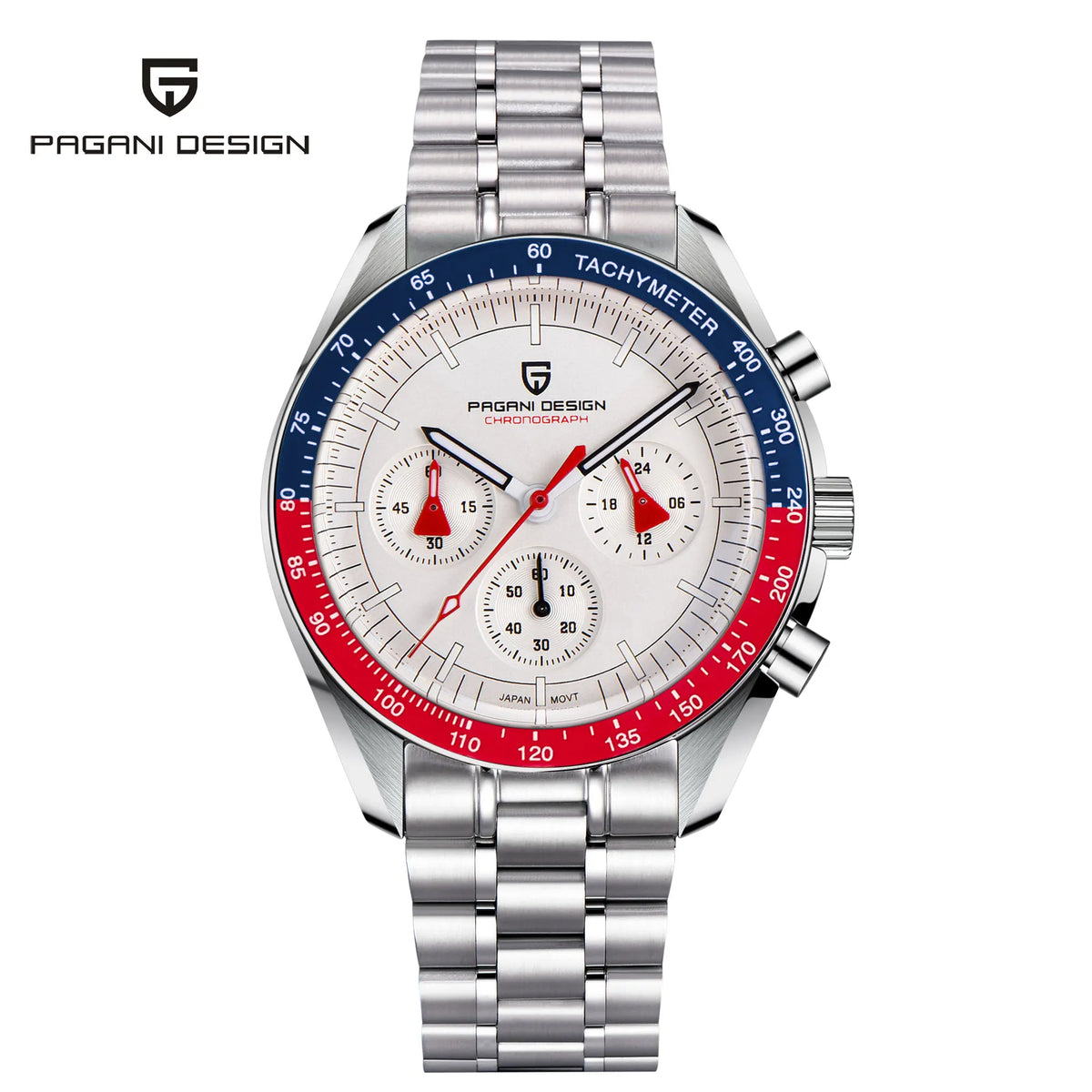 Relojes PAGANI DESIGN Moon 2026, nuevo reloj de cuarzo de lujo para hombre, cronógrafo con fecha automática, cristal de zafiro AR, reloj de pulsera resistente al agua 100M