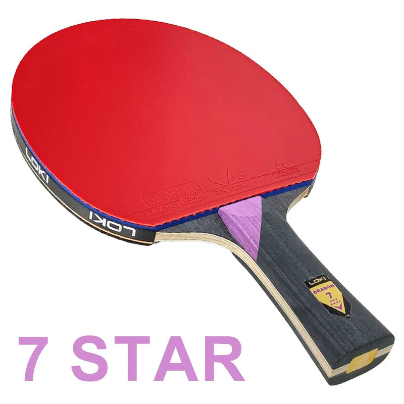Raqueta de tenis de mesa LOKI Original serie Dragon raqueta de Ping Pong Paddle Bat profesional 6/7/8/9/10 estrellas para jugadores de todos los niveles