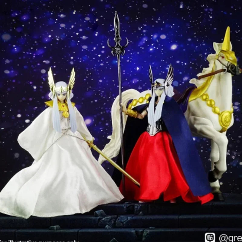 JM.MST Model Saint Seiya Myth Cloth EX Polaris Hilda Hiruda 2 Body/Dress White Horse Asgard Knights of the Zodiac Action Figure