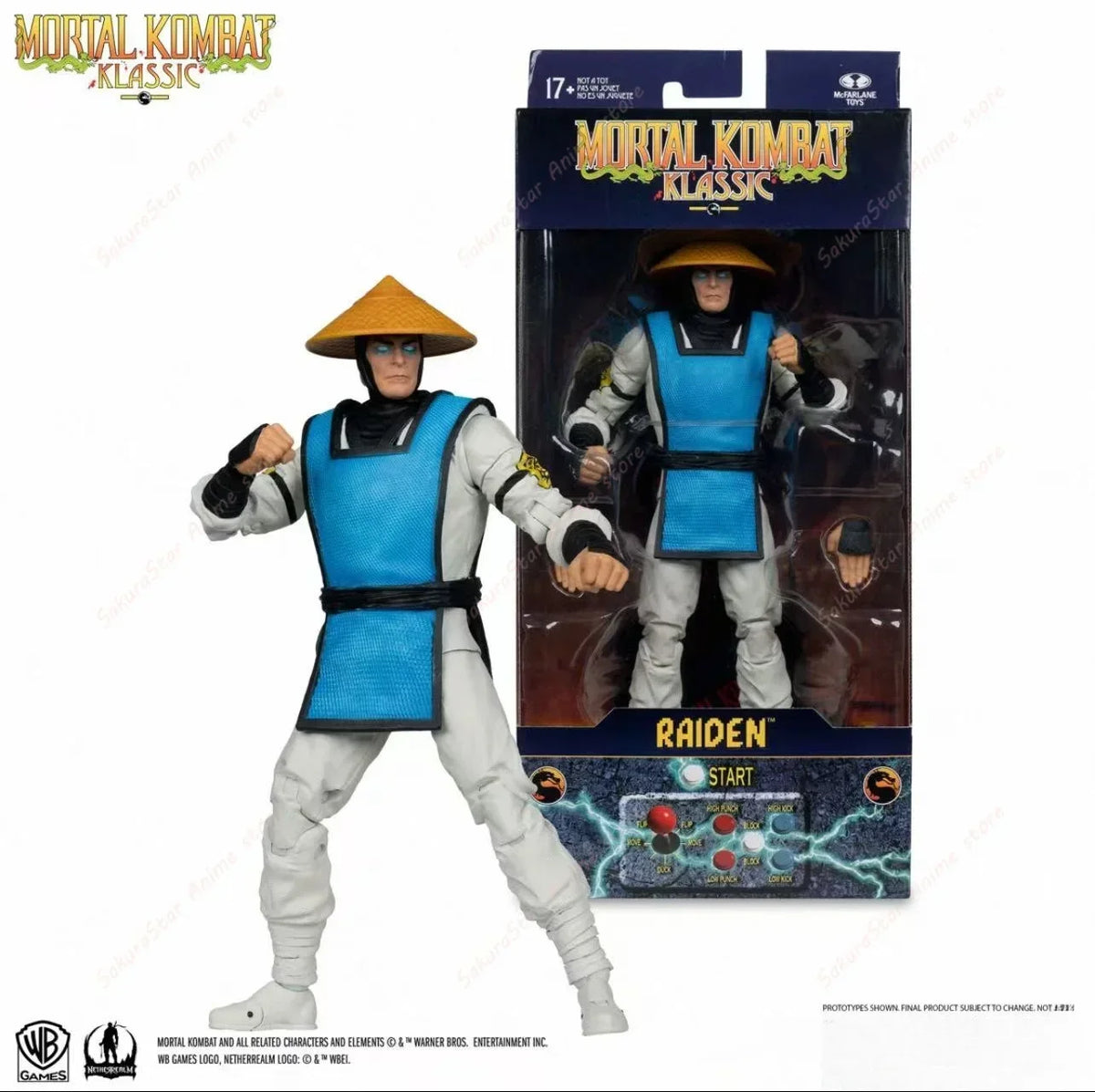 【En stock】Mortal Kombat Spawn Sub Zero Scorpion Kitana Liu Kang Figura de acción articulada de 7 pulgadas 17 cm Modelo de juguete coleccionable del juego