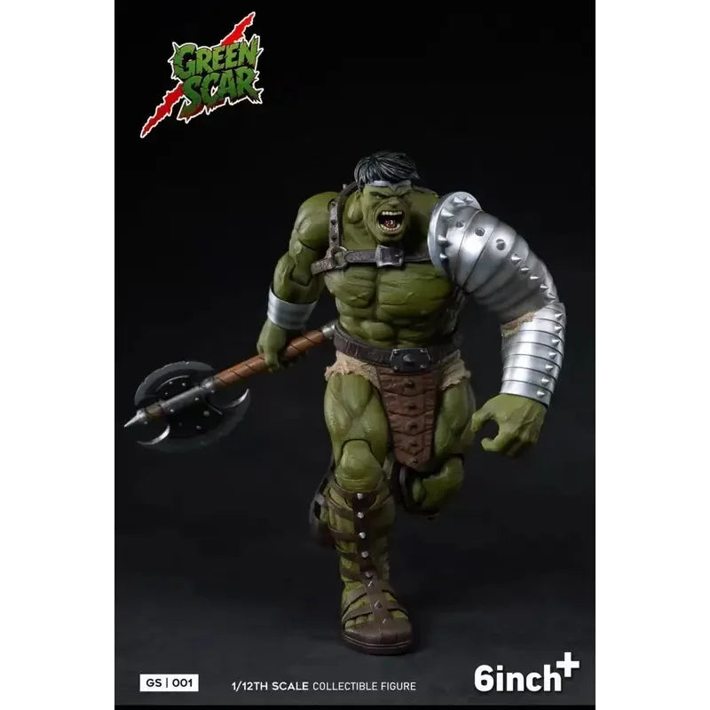 In Stock Original 6inchplus GREENSCAR GS001 Hulk Action Figure Toys and Gift Collection Fans’ Hobbies