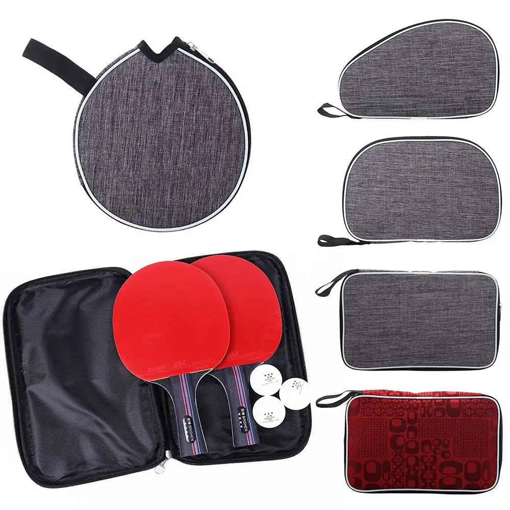 Funda protectora profesional para entrenamiento, estuche para palas de ping-pong, bolsa para raquetas de tenis de mesa con cinturón, capacidad para una sola pala.