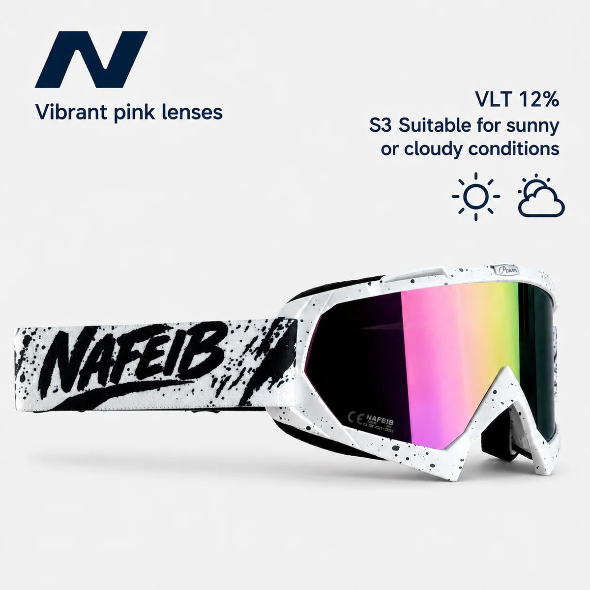 Gafas de esquí, ciclismo, motocicleta, gafas a prueba de viento, UV400, gafas de nieve para snowboard, gafas de esquí para deportes al aire libre de invierno