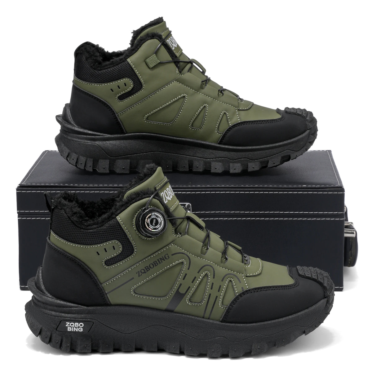 Botas de Invierno para Hombre, Forradas de Felpa, Cálidas, de Media Caña, Tallas 35-48, Estilo Coreano, Versátiles, con Forro de Algodón Grueso y Cómodo, Botas de Nieve Modernas para Exteriores