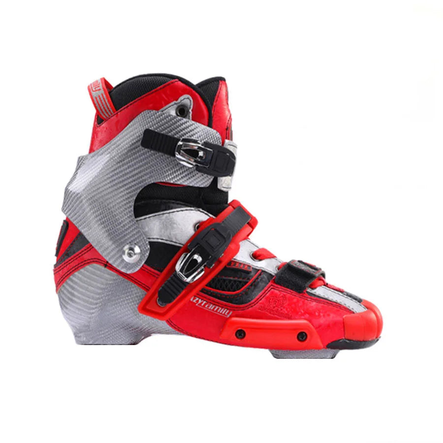 Patines de ruedas de velocidad en línea de fibra de carbono originales CRAZY con ruedas de 3x110mm 85A, zapatos de patinaje profesionales para niños y adultos